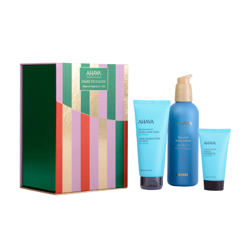 AHAVA DARE TO GLOW WAVE OF HYDRATION TRIO DOVANŲ RINKINYS