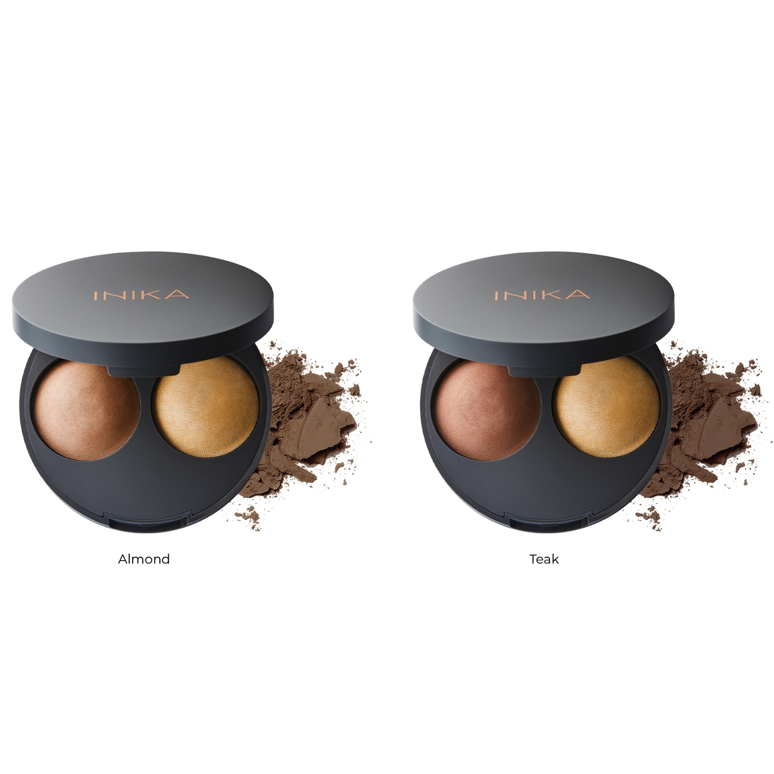 INIKA ORGANIC KOMPAKTINĖ KONTŪRAVIMO PRIEMONĖ - Teak, 5 G - Image 3