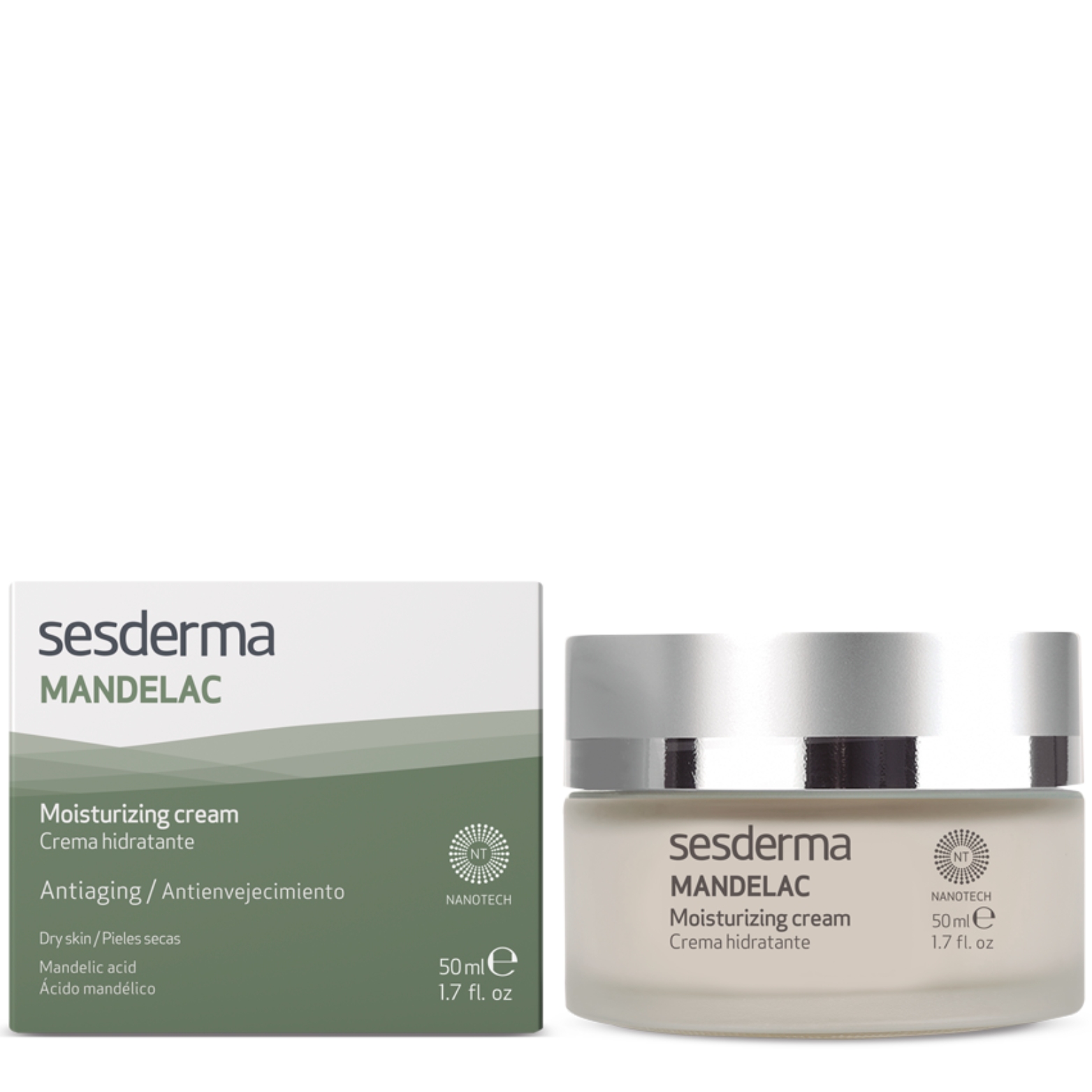 SESDERMA MANDELAC DRĖKINAMASIS KREMAS JAUTRIAI ODAI, 50 ML
