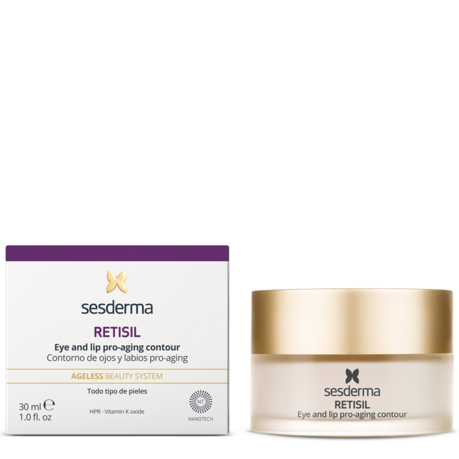 SESDERMA RETISIL PRO-AGING AKIŲ IR LŪPŲ KONTŪRO KREMAS, 30 ML - Image 2
